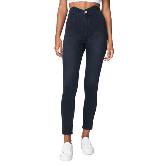 [BLANKNYC] Pants - [BLANKNYC] Womens Washed Black Sustainable Denim Five Pocket High Rise SWAY, XS,